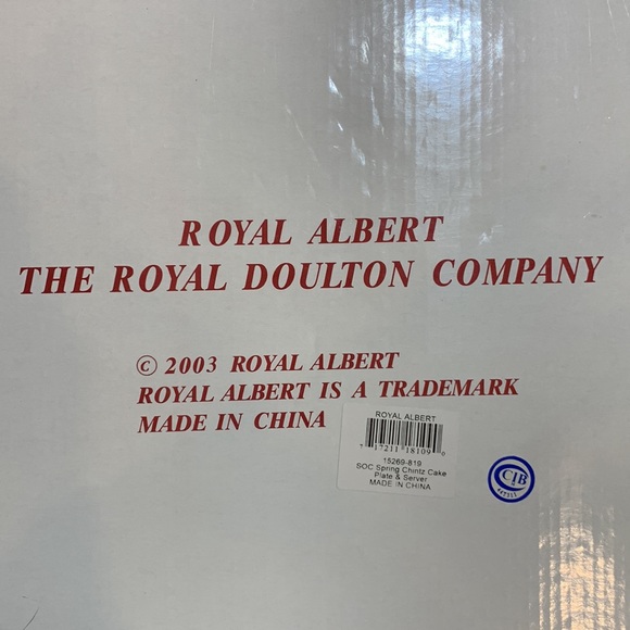 Royal Albert SOC Spring Chintz Cake Plate & Server, NIB, beautiful piece - Picture 4 of 14